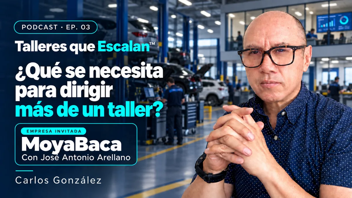 WebP · 1200 × 675 px · 110 KB Texto alternativo: Carlos González en la portada de Talleres que Escalan™, episodio 3: ¿Qué se necesita para dirigir más de un taller?, con José Antonio Arellano de MoyaBaca.