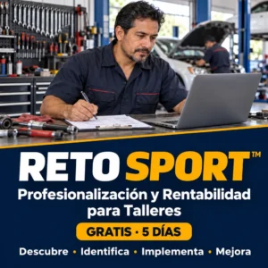 Reto SPORT™: entrenamiento gratuito de cinco días para profesionalizar y mejorar la rentabilidad del taller automotriz