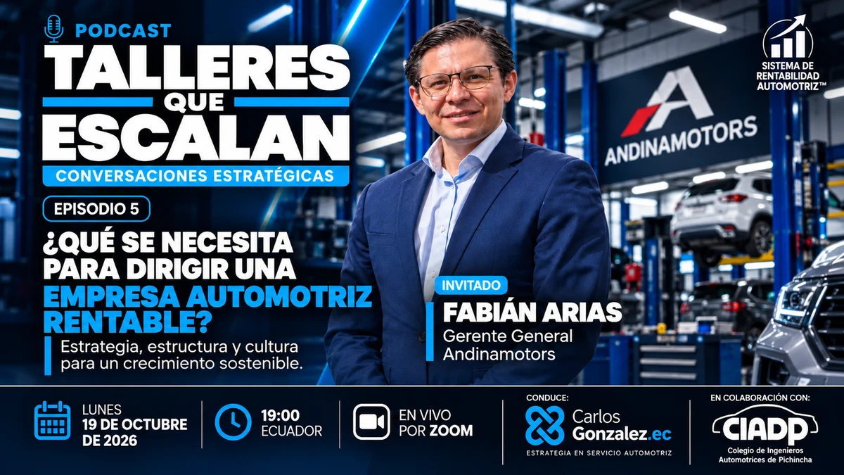 talleres que escalan Fabian Arias Andinamotors